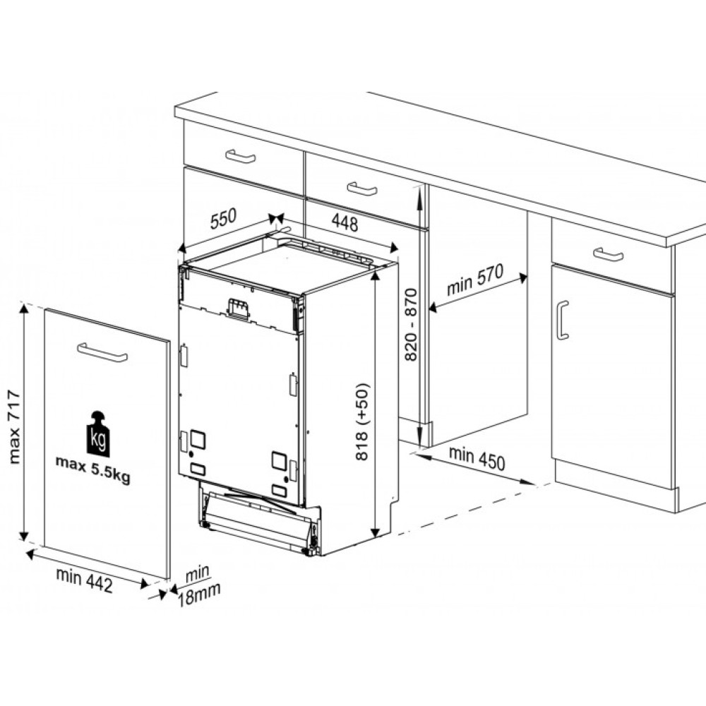 Посудомийна машина Beko DIS28123 - Фото 4