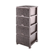 Комод пластиковый 90х38х47 см с выдвижными ящиками коричневый Эффект Ажур Комод пластиковый 90х38х47 см с выдвижными ящиками коричневый Эффект Ажур