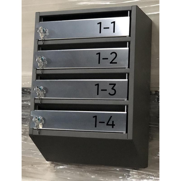 Почтовый ящик 4 секции «Люкс» 57х39х20 см -
                                                        Фото 6