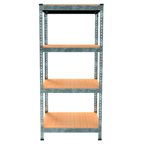 Стеллаж металлический 150х60х30 см ЦИНК 4 полки из ДСП EM-Pro для дома, гаража, инструментов -
                                                        Фото 2