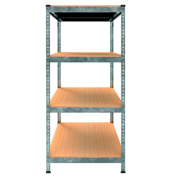 Стеллаж металлический 150х60х60 см ЦИНК 4 полки из ДСП EM-Pro для дома, гаража, инструментов -
                                                        Фото 2