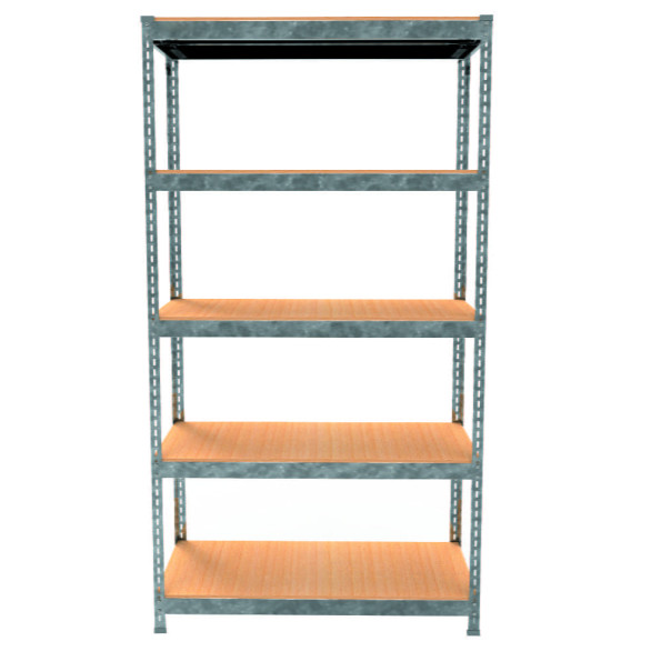 Стеллаж металлический 180х90х30 см ЦИНК 5 полок из ДСП EM-Pro для дома, гаража, инструментов -
                                                        Фото 2