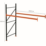 Стелаж паллетный 250х250х110 см Черный 2 уровня хранения 6 паллетомест SM-Pro Стелаж паллетный 250х250х110 см Черный 2 уровня хранения 6 паллетомест SM-Pro