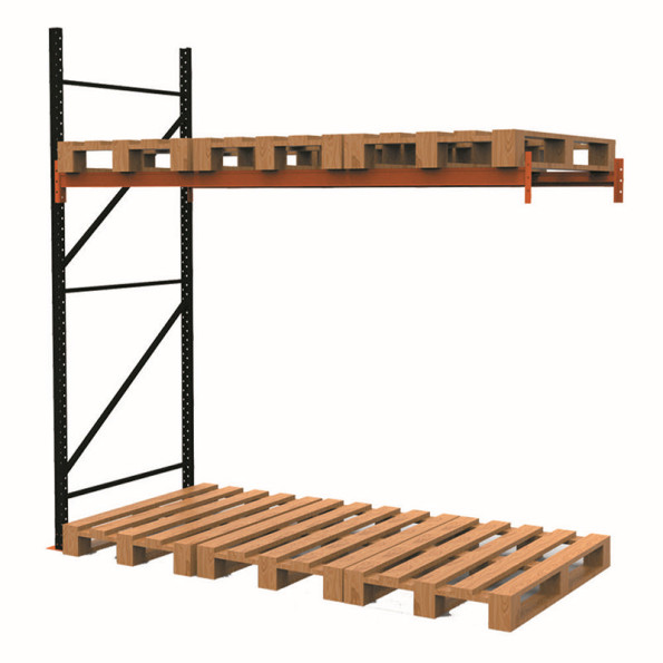 Стелаж паллетный 250х250х110 см Черный 2 уровня хранения 6 паллетомест SM-Pro -
                                                        Фото 3