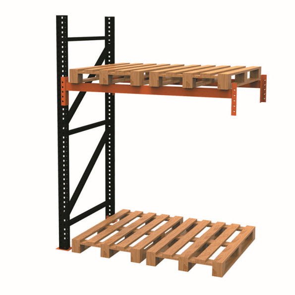 Стелаж паллетный 250х180х110 см Черный 2 уровня хранения 4 паллетоместа SM-Hard -
                                                        Фото 3