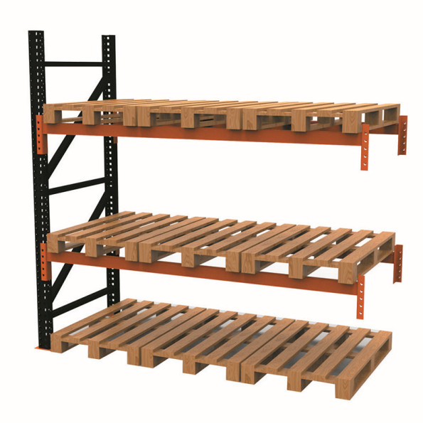 Стелаж паллетный 250х250х110 см Черный 3 уровня хранения 9 паллетомест SM-Hard -
                                                        Фото 3