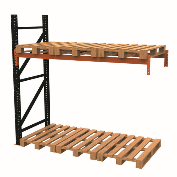Стелаж паллетный 250х250х110 см Черный 2 уровня хранения 6 паллетомест SM-Hard -
                                                        Фото 3