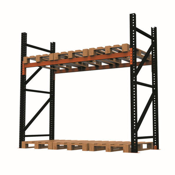 Стелаж паллетный 250х250х110 см Черный 2 уровня хранения 6 паллетомест SM-Hard -
                                                        Фото 3