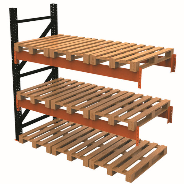 Стелаж палетний 250х250х110 см Чорний 3 рівня зберігання 9 палетомісць SM-Super-Hard -
                                                        Фото 3