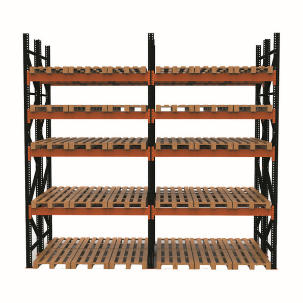 Стелаж палетний 500х500х220 см Чорний 5 рівнів зберігання 60 палетомісць SM-Super-Hard -
                                                        Фото 3