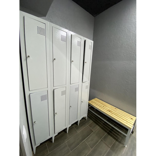 Шафа для одягу металева ШОМ-300/2/4 -
                                                        Фото 3