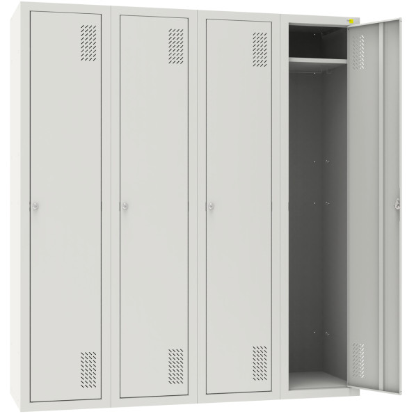 Шафа для одягу металева ШОМ-400/4 -
                                                        Фото 2