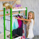 Стойка-вешалка детская напольная для одежды из дерева НИЛЬС зеленый -
                                                        Фото 2