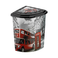 Угловая корзина для белья Лондон Elif Plastik 338-9