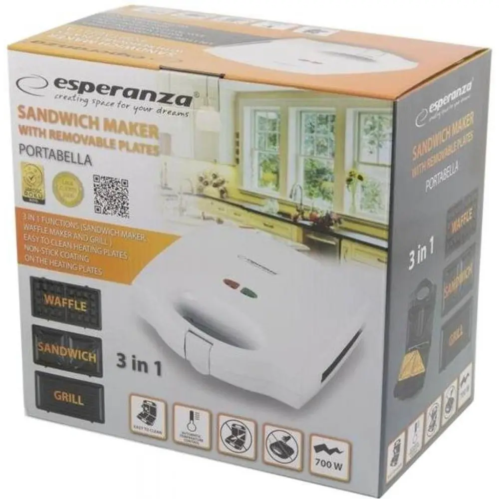 Сэндвичница Esperanza EKT006W - Фото 3
