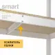 Стеллаж металлический 280х110х40 см БЕЛЫЙ 8 полок из ДСП ХАРДИ-ПРО-18622 для дома, магазина, склада -
                                                        Фото 5