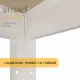 Стеллаж металлический 280х110х40 см БЕЛЫЙ 8 полок из ДСП ХАРДИ-ПРО-18622 для дома, магазина, склада -
                                                        Фото 6