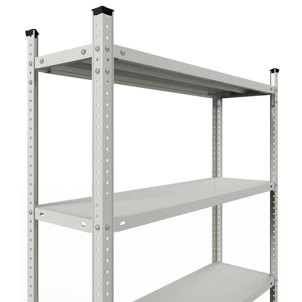 Стелаж металевий 200х70х30 см СІРИЙ 5 полиць АНКОР-ПРО для магазину, будинку, архіву - Фото 3