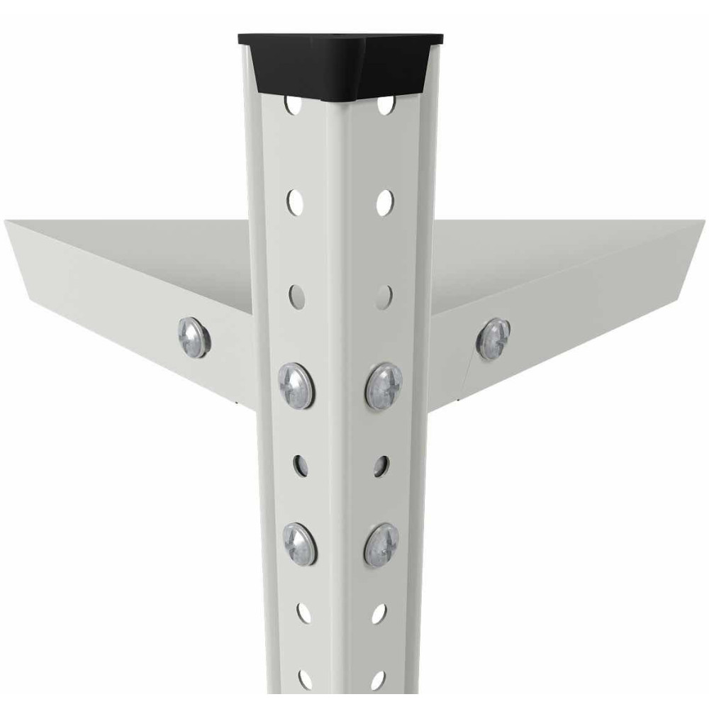 Стелаж металевий 200х70х30 см СІРИЙ 5 полиць АНКОР-ПРО для магазину, будинку, архіву - Фото 4