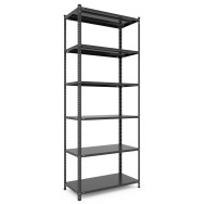 Стеллаж металлический 180х100х40 см ЧЕРНЫЙ 6 полок из металла АНКОР-ПРО для магазина, дома, архива Стеллаж металлический 180х100х40 см ЧЕРНЫЙ 6 полок из металла АНКОР-ПРО для магазина, дома, архива