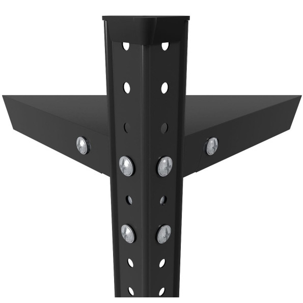 Стеллаж металлический 180х90х40 см ЧЕРНЫЙ 4 полки из металла АНКОР-ПРО для магазина, дома, архива -
                                                        Фото 4