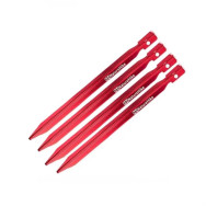 Кілки алюмінієві Naturehike 25 см, червоний (4 шт)