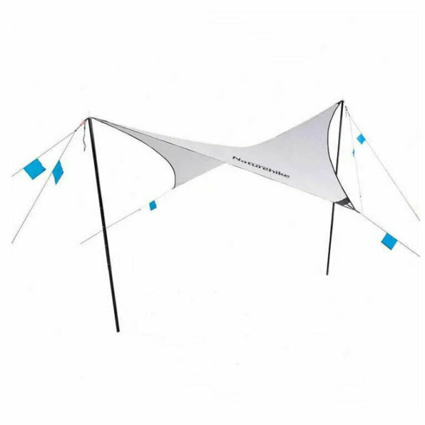 Тент для кемпинга Naturehike Rhombus Silver Coated, 402*268 см, серый