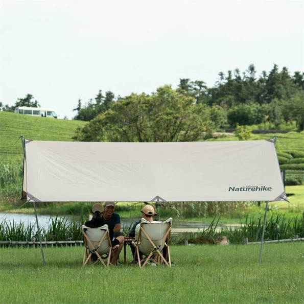 Тент для кемпинга Naturehike Girder 400*292 см, золотой (с двумя стойками) -
                                                        Фото 4