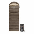 Спальник с капюшоном Naturehike, (1°C), правый, коричневый