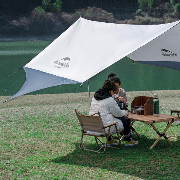 Тент для кемпинга Naturehike Hexagon Silver Coated, 520*460 см, серо-голубой (с двумя стойками) -
Фото 3 Тент для кемпинга Naturehike Hexagon Silver Coated, 520*460 см, серо-голубой (с двумя стойками) -
Фото 3