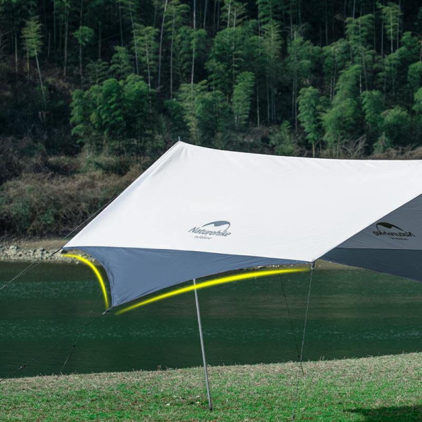 Тент для кемпинга Naturehike Hexagon Silver Coated, 520*460 см, серо-голубой (с двумя стойками) -
Фото 6 Тент для кемпинга Naturehike Hexagon Silver Coated, 520*460 см, серо-голубой (с двумя стойками) -
Фото 6