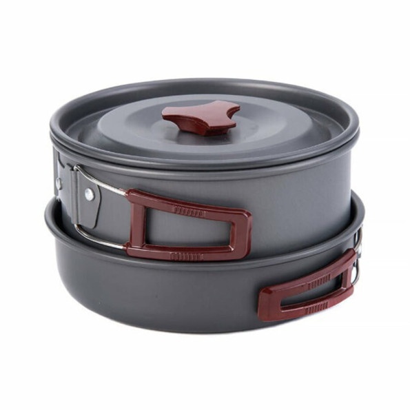 Набір посуду Naturehike 3-4 NH (2 каструлі + кришки + сковорода) carbon -
Фото 4 Набір посуду Naturehike 3-4 NH (2 каструлі + кришки + сковорода) carbon -
Фото 4