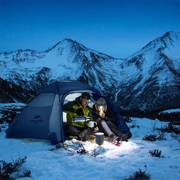 Намет двомісний зі сферичним куполом Naturehike Cloud Peak 2 темно-синій -
                                                        Фото 8
