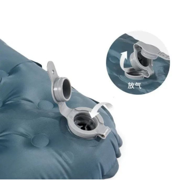 Матрац надувний надлегкий подвійний Naturehike із мішком для надування, прямокутний зелений 196 см -
                                                        Фото 2