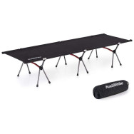 Ліжко складане Naturehike ультралегке алюміній, чорний