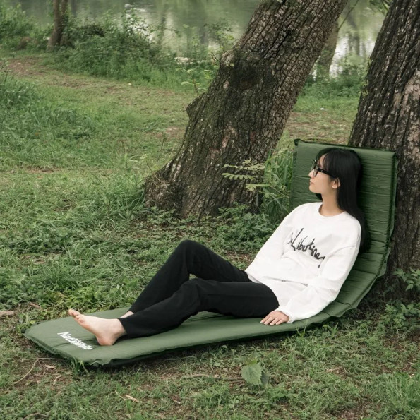 Матрас самонадувающийся 5 см Naturehike , темно-зеленый -
                                                        Фото 6