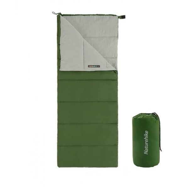 Спальный мешок Naturehike, левый, зеленый Спальный мешок Naturehike, левый, зеленый