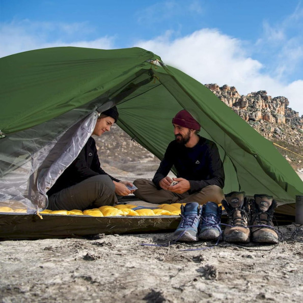 Намет надлегкий двомісний з футпринтом Naturehike Mongar темно-зелений -
                                                        Фото 3