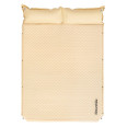 Самонадувний килимок двомісний з подушкою Naturehike бежевий 367270