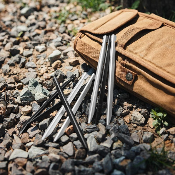 Колышки алюминиевые Naturehike 20 см , серебро (8 шт) -
                                                        Фото 7