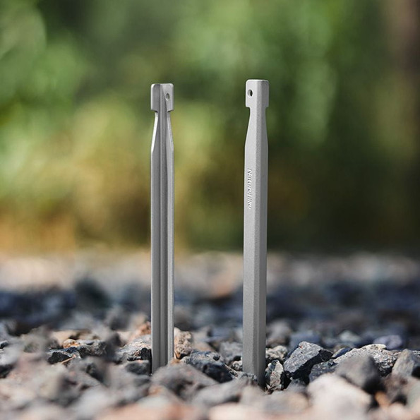 Колышки алюминиевые Naturehike 20 см , серебро (8 шт) -
                                                        Фото 10