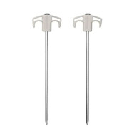 Кілки металеві Naturehike 25 см, білі 2 шт.