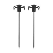 Кілки металеві Naturehike 25 см, чорні 2 шт.