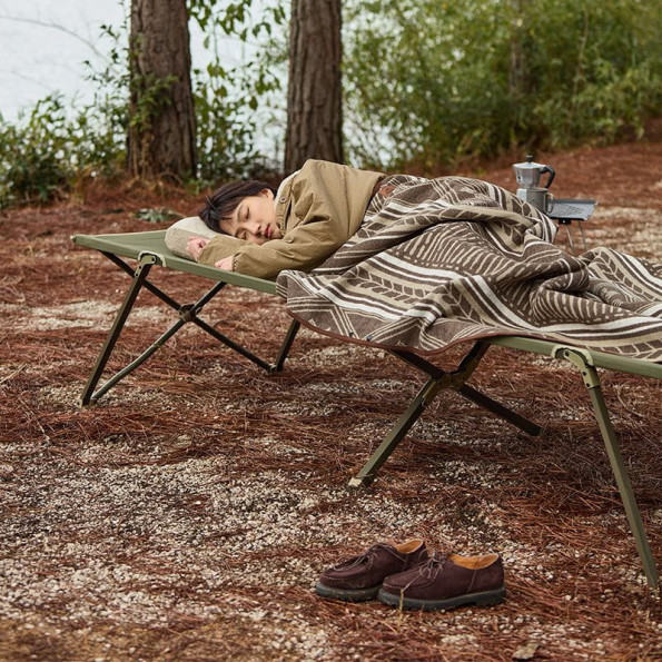 Ліжко складане Naturehike сталь, зелений -
                                                        Фото 7