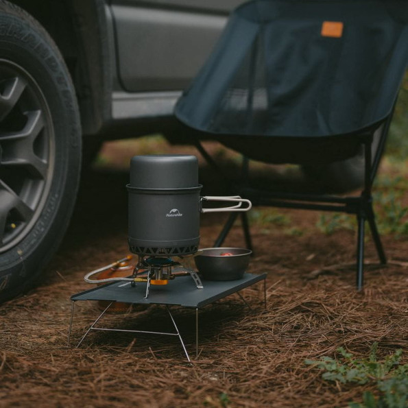 Набор посуды для кемпинга 2 ед. Naturehike 1,2 л, алюминий -
                                                        Фото 9