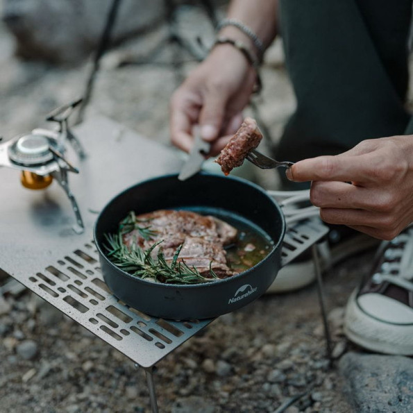 Набор посуды для кемпинга 2 ед. Naturehike 1,8 л, алюминий -
                                                        Фото 7