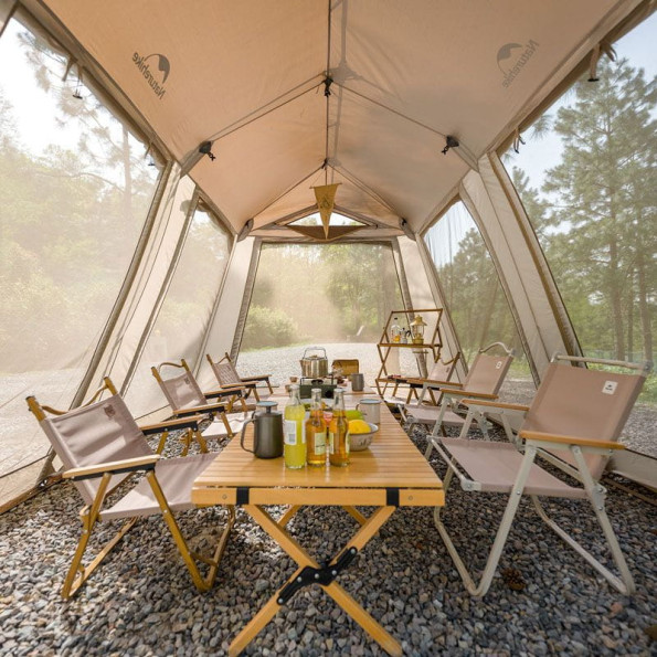 Палатка Naturehike Village C, коричневая -
                                                        Фото 4