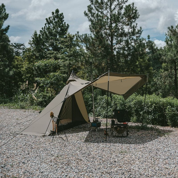 Палатка с острой верхушкой Naturehike коричневая -
                                                        Фото 5