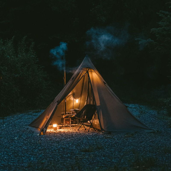 Палатка с острой верхушкой Naturehike коричневая -
                                                        Фото 10