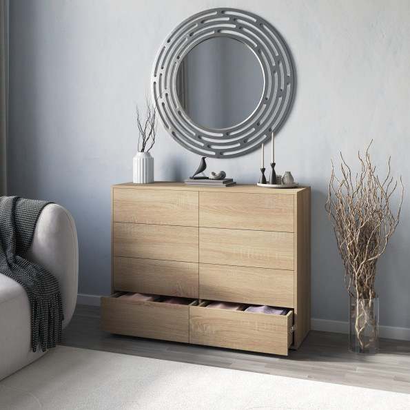 Комод на 8 ящиков Дуб Сонома Комод на 8 ящиков Дуб Сонома